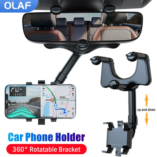 360° Rotatable Smart Phone Car Holder Hands-Free Phone Mount